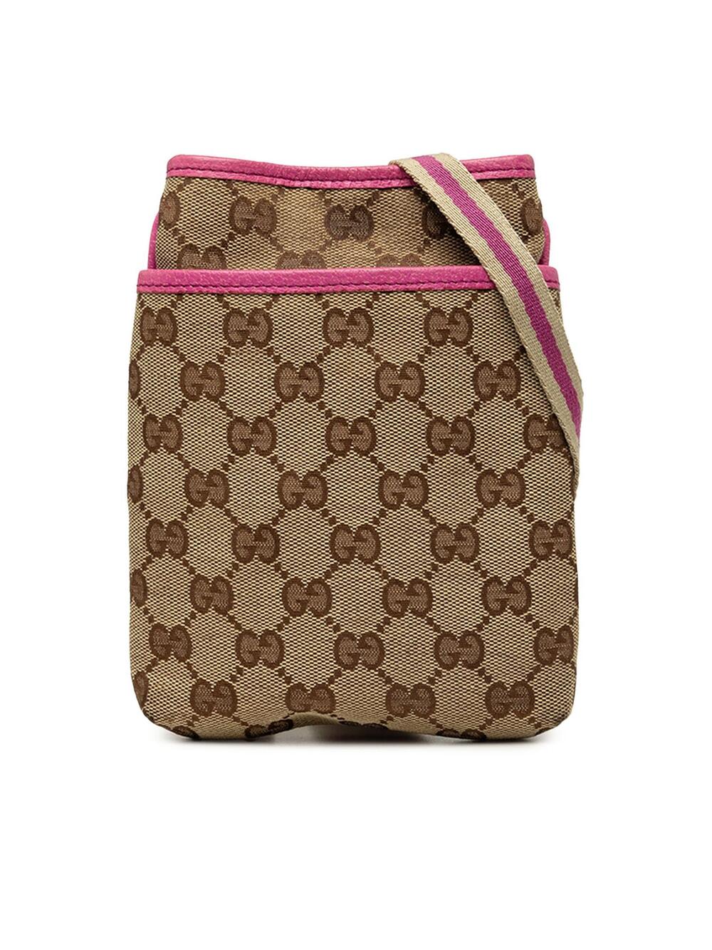 Gucci Gg Canvas Web Crossbody Pre-Loved #376384G40B
